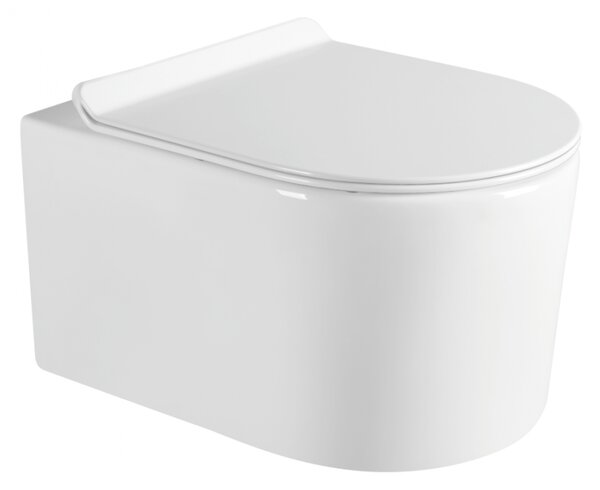 Vas de toaletă de perete Mexen SOFIA Rimless cu scaun cu închidere lentă, 49 x 37 cm, alb, 30544000