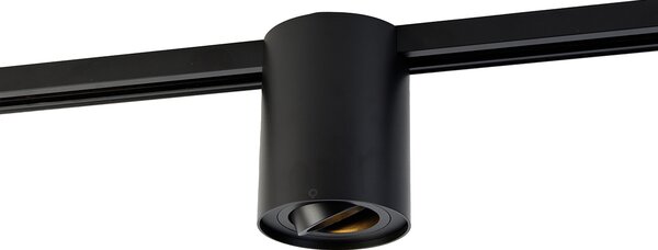 Spot modern negru pe șină monofazată - Iconic Rondoo Up