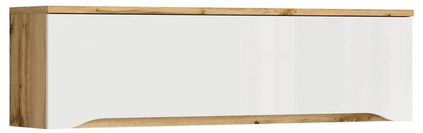 Dulap suspendat NUIS, stejar wotan/alb lucios, PAL, 135x29x38 cm