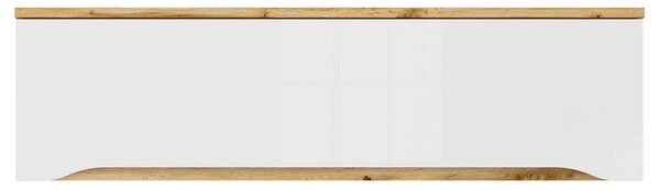 Dulap suspendat NUIS, stejar wotan/alb lucios, PAL, 135x29x38 cm