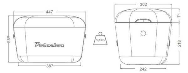 Cutie termoizolantă galbenă 20 l Pop – Polarbox