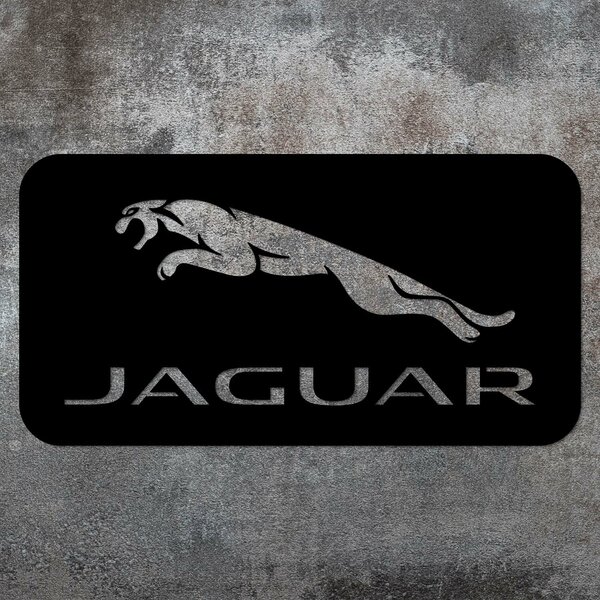 DUBLEZ | Tablou din lemn - Sigla mașinii Jaguar