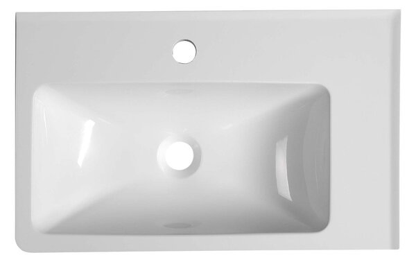 Sapho Sapho, chiuveta ARANA 56x11x35cm, marmura turnata, alb, dreapta, AN056