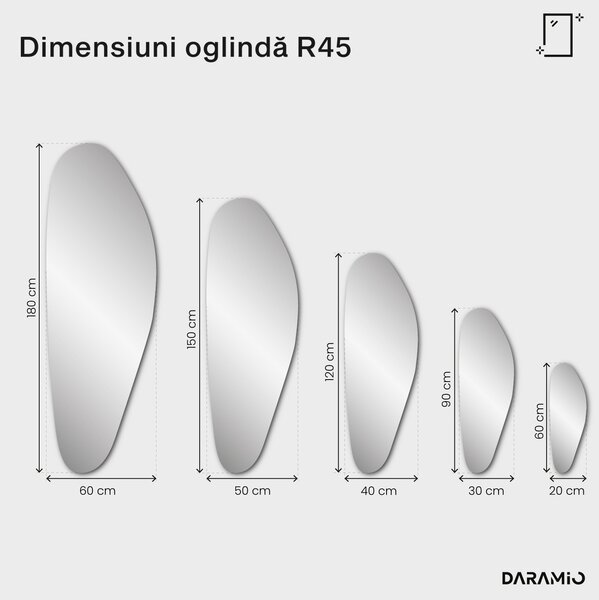 Oglindă albastră Pure R45
