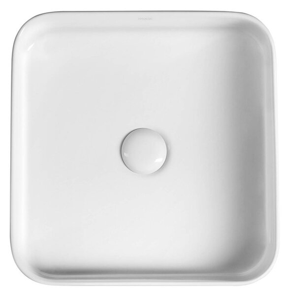 Sapho Sapho, Chiuveta blat din ceramica BLADE 40x11,5x40 cm fara preaplin, alb, WH050