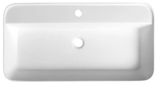 Sapho Sapho, chiuveta BRAHEA, Rockstone, 75x39 cm, mat alb, BE775
