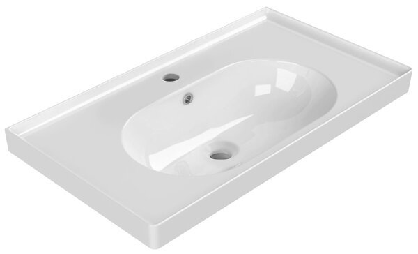 Sapho Sapho, chiuveta ceramica BRAND 80x45 cm, alba, TU0422
