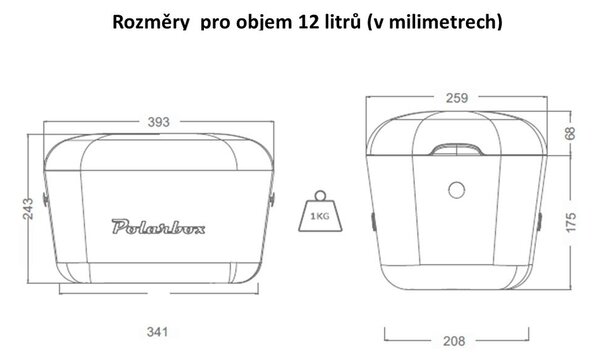 Cutie termoizolantă roz 12 l Pop – Polarbox