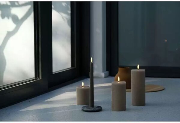 Pillar Candle LED 7,8 x 15,2 cm Rustic Sandstone - Uyuni Lighting
