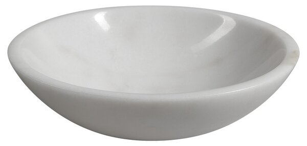 Sapho Sapho, chiuvetă din piatră BLOK diametru 40 cm, marmură albă, lustruită, 2401-34