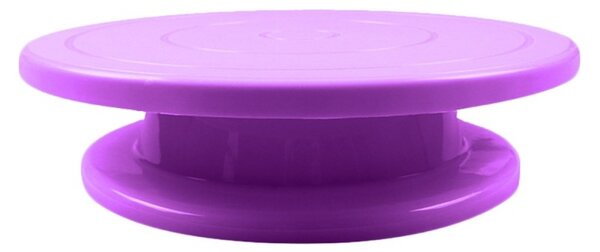 Platou rotativ decorare tort, tampon silicon, 28 x 23 x 7cm, mov