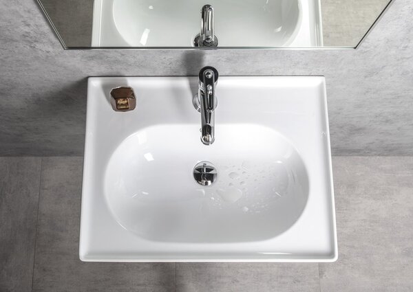 Sapho Sapho, chiuveta ceramica BRAND 60x45 cm, alba, TU0428