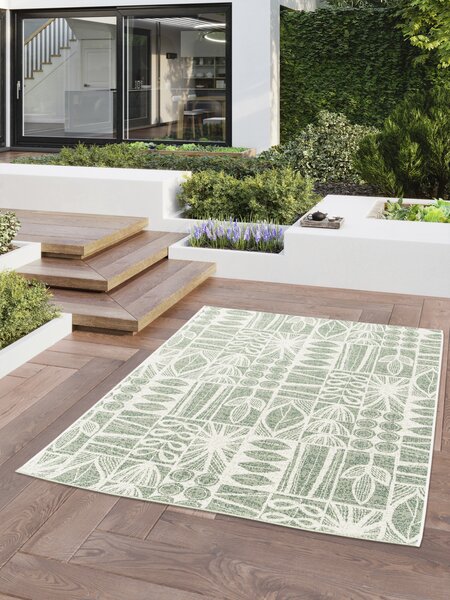 Model Sparta 17503-062, Covor Belgian Interior Exterior, Verde 80 x 150