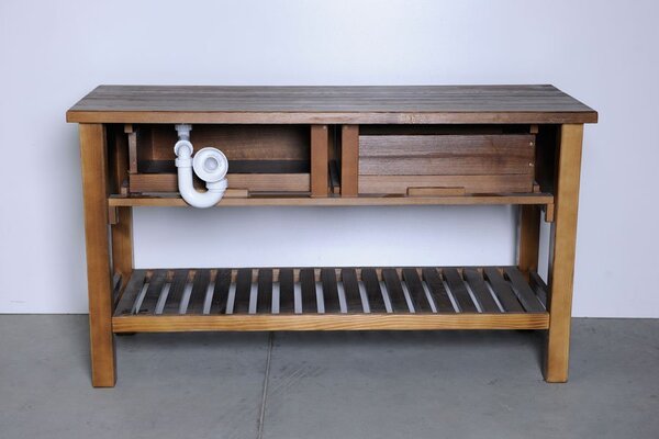 Sapho Sapho, dulap de lavoar BRAND 100x73x50cm, molid vopsit, BA101S
