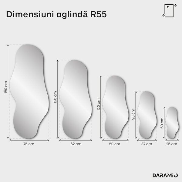 Oglindă verde Pure R55