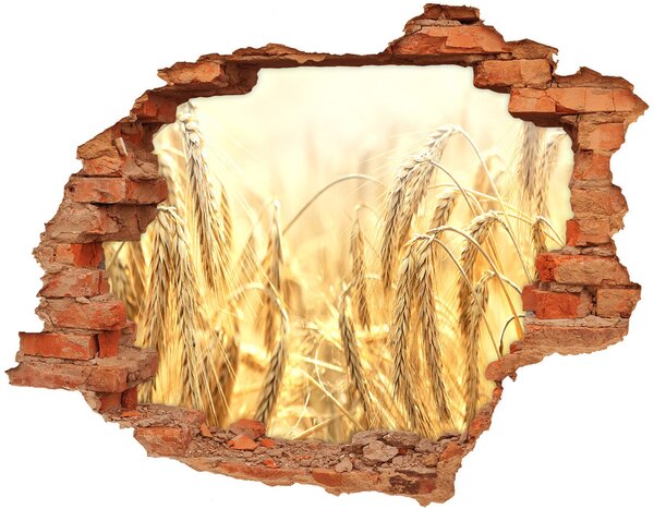 Autocolant un zid spart cu priveliște Cereale