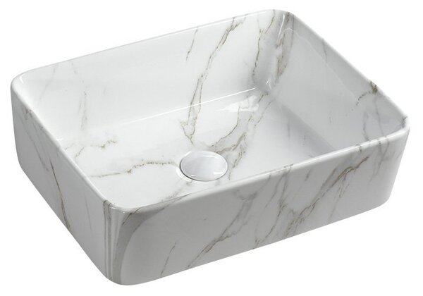 Sapho Sapho, chiuveta ceramica DALMA 48x13x38 cm, carrara, MM517
