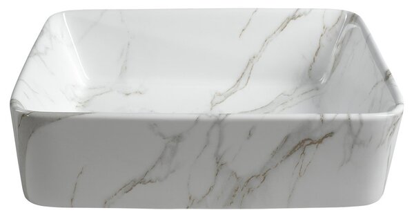 Sapho Sapho, chiuveta ceramica DALMA 48x13x38 cm, carrara, MM517