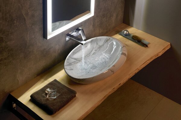 Sapho Sapho, chiuveta ceramica DALMA 42x16,5x42 cm, grigio, MM113