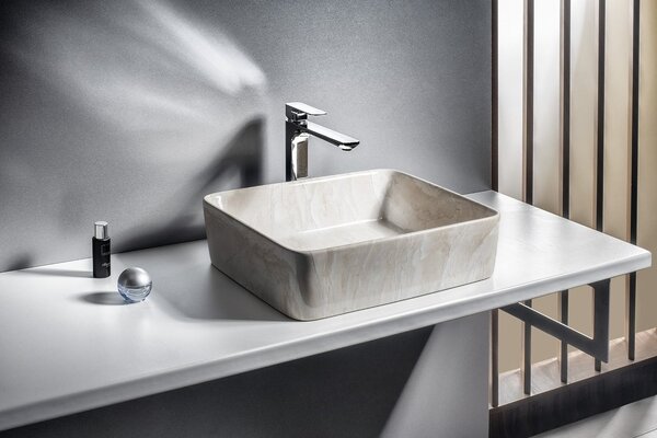 Sapho Sapho, chiuveta ceramica DALMA 42x16,5x42 cm, grigio, MM113