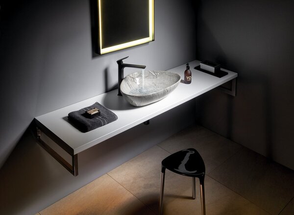 Sapho Sapho, chiuveta ceramica DALMA 42x16,5x42 cm, grigio, MM113