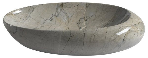 Sapho Sapho, chiuveta ceramica DALMA 68x16,5x44 cm, grigio, MM313