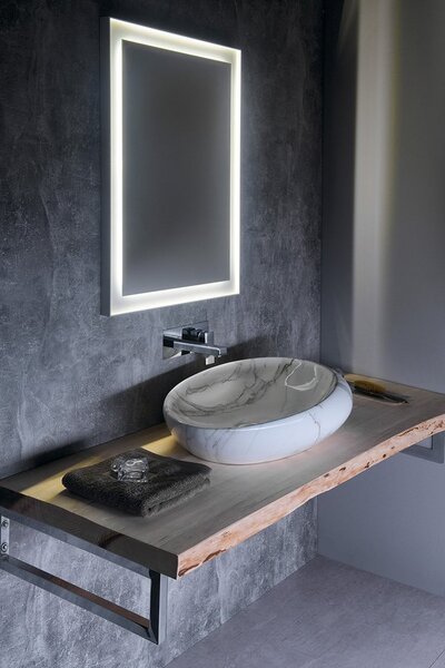 Sapho Sapho, chiuveta ceramica DALMA 68x16,5x44 cm, carrara, MM317