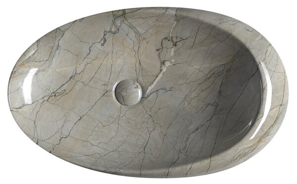 Sapho Sapho, chiuveta ceramica DALMA 68x16,5x44 cm, grigio, MM313
