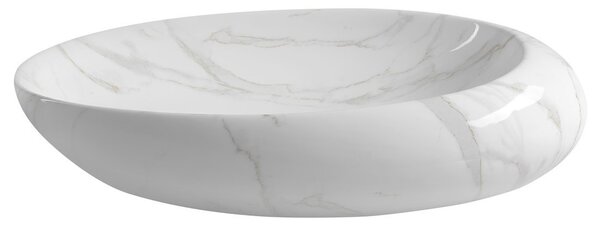 Sapho Sapho, chiuveta ceramica DALMA 68x16,5x44 cm, carrara, MM317