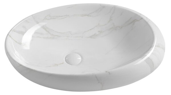 Sapho Sapho, chiuveta ceramica DALMA 68x16,5x44 cm, carrara, MM317