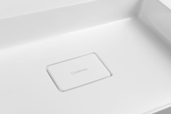 Sapho Sapho, chiuveta GODIVA 83x44cm, marmura turnata, alb, GU083L
