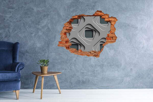 Fototapet un zid spart cu priveliște Design modern în beton