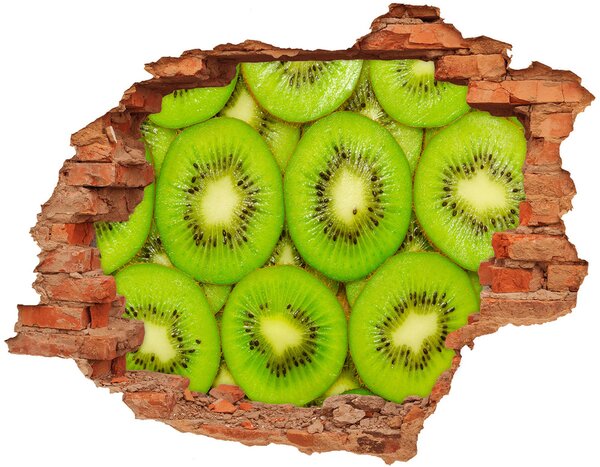 Autocolant un zid spart cu priveliște furnir kiwi