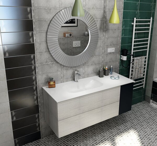 Sapho Sapho, chiuveta sub blat IMPALA 588x166x355mm, Rockstone, alb mat, IM540