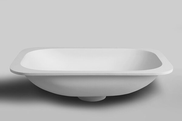 Sapho Sapho, chiuveta sub blat IMPALA 588x166x355mm, Rockstone, alb mat, IM540