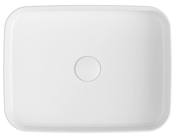 Sapho Sapho, Chiuvetă ceramică de blat INFINITY RECTANGLE, 50x36 cm, alb, 10NF65050