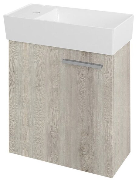 Sapho Sapho, chiuveta MAXX 47,5x11x24cm, stanga, marmura turnata, alb, MX475