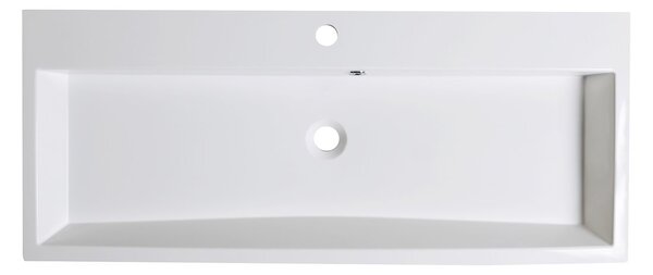 Sapho Sapho, chiuveta ORINOKO 100x42cm, marmura turnata, alb, OR100