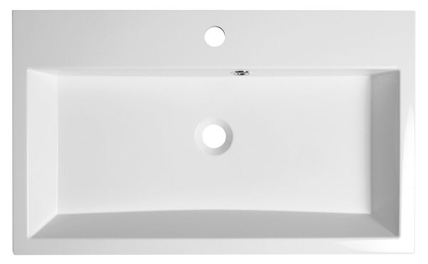 Sapho Sapho, chiuveta ORINOKO 70x42cm, marmura turnata, alb, OR070