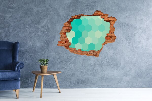 Autocolant gaură 3D Interior în stil modern