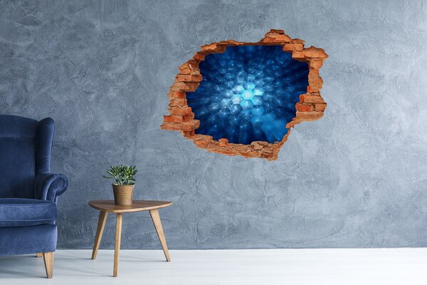 Autocolant gaură 3D Spațiul cosmic din spatele peretelui