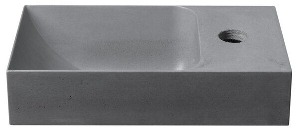Sapho Sapho, chiuveta din beton PICCOLINO 30,8x17cm, robinet dreapta, gri, PK30517