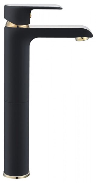 Baterie Inalta pentru Lavoar REA Bloom negru auriu