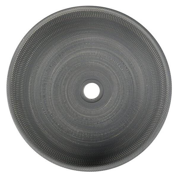 Sapho Sapho, chiuveta ceramica PRIORI, diametru 41 cm, 15 cm, culoare gri cu model, PI024