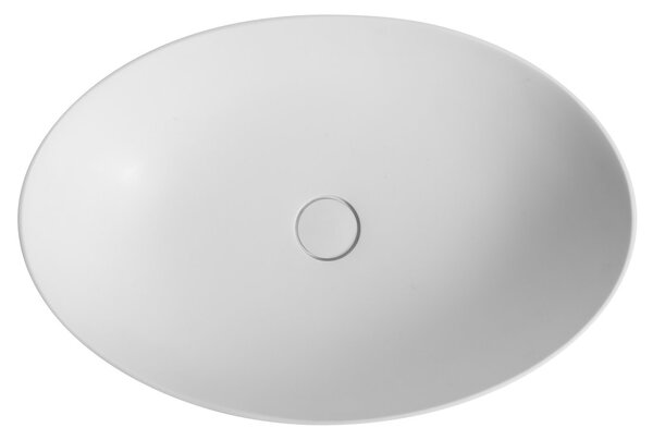 Sapho Sapho, chiuveta THIN blat 60x40 cm, mat alb, WN893