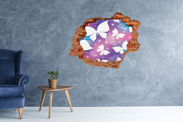 Fototapet 3D gaură în perete Un vis floral în tonuri de roz