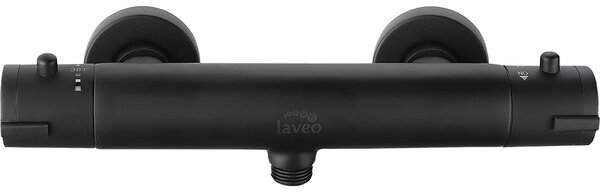 Laveo Termico, baterie de duș montată pe perete h-61, negru, LAV-BAT_74TD