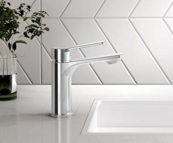Aqualine Aqualine, baterie SINTRA autonomă pentru chiuvetă fără priză, crom, SX002