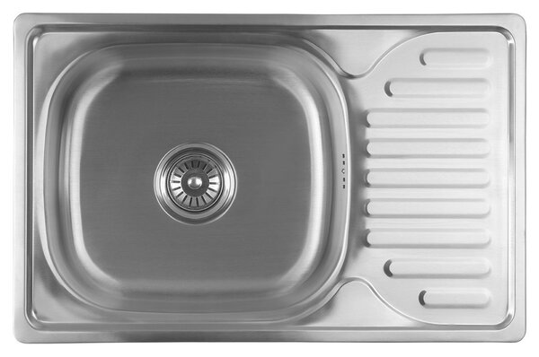 Aqualine Aqualine, Chiuvetă din oțel inoxidabil cu scurgere 66x18x42 cm, AQ6642B
