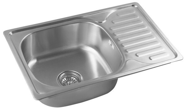 Aqualine Aqualine, Chiuvetă din oțel inoxidabil cu scurgere 66x18x42 cm, AQ6642B